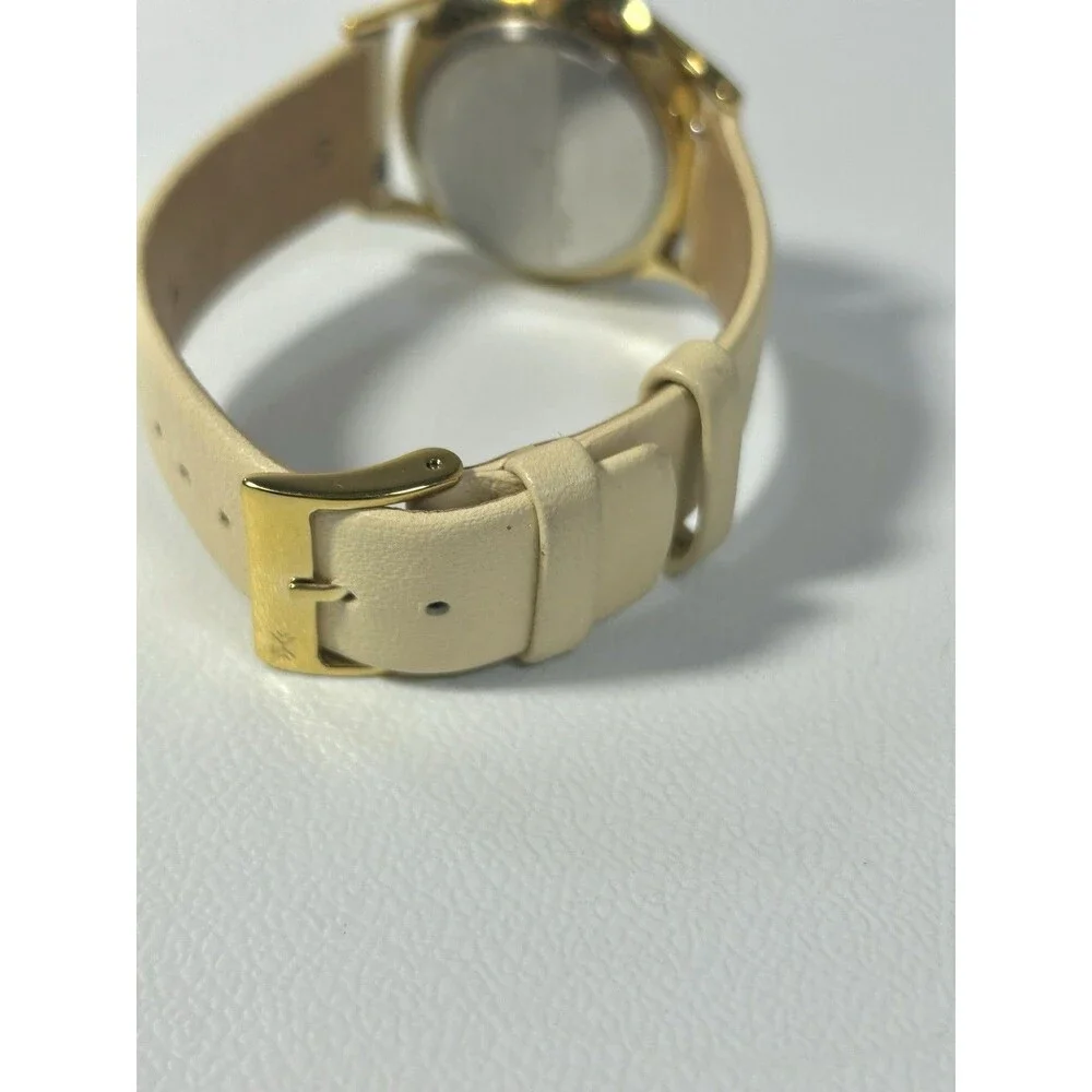 Skagen HOLST Watch SKW2452 Creme White Leather Gold Tone
